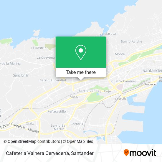 Cafeteria Valnera Cervecería map