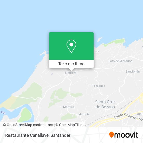 Restaurante Canallave map