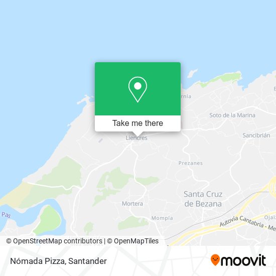 Nómada Pizza map