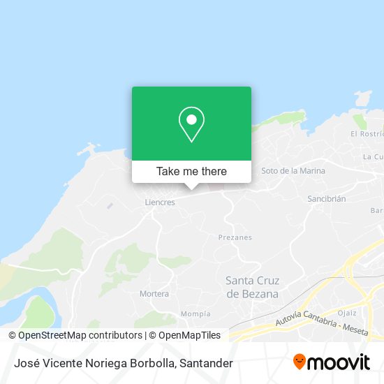 José Vicente Noriega Borbolla map