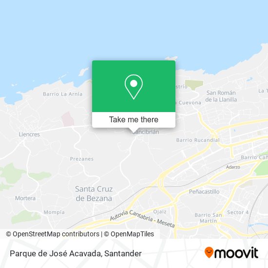 Parque de José Acavada map
