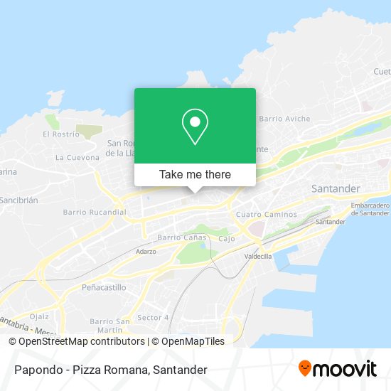 Papondo - Pizza Romana map