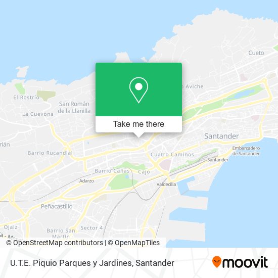 U.T.E. Piquio Parques y Jardines map