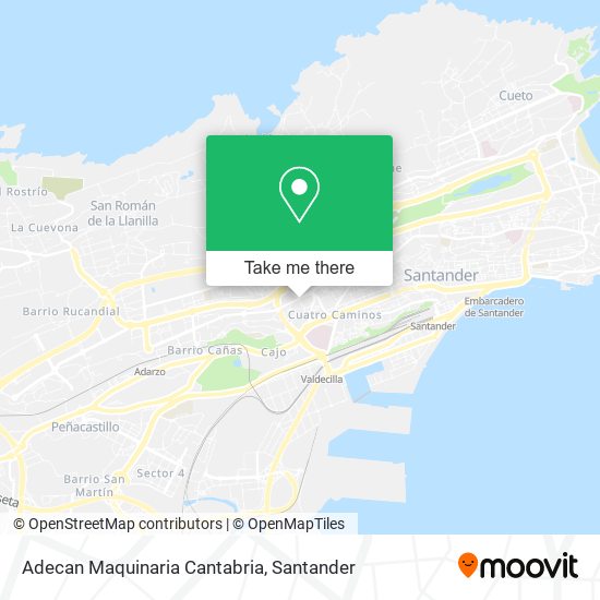 Adecan Maquinaria Cantabria map