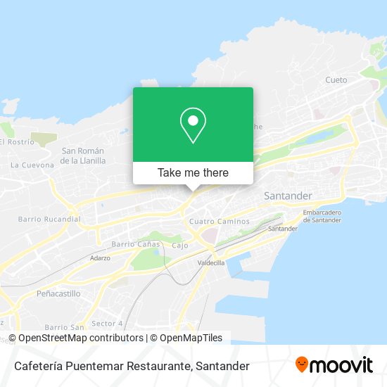 Cafetería Puentemar Restaurante map