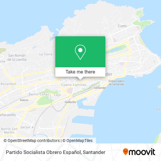 Partido Socialista Obrero Español map