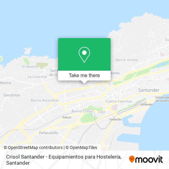 Crisol Santander - Equipamientos para Hostelería map