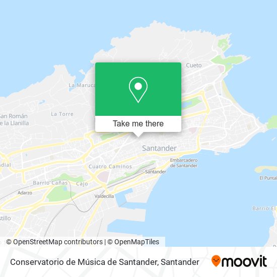 Conservatorio de Música de Santander map