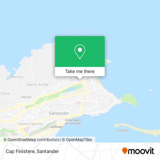 Cap Finistere map
