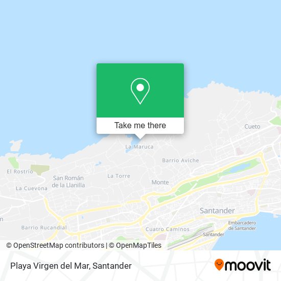 Playa Virgen del Mar map