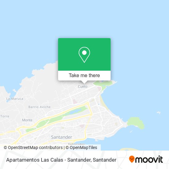 Apartamentos Las Calas - Santander map