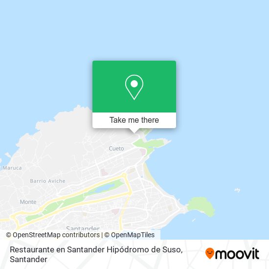 Restaurante en Santander Hipódromo de Suso map