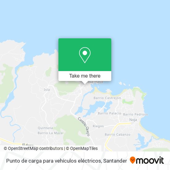 Punto de carga para vehículos eléctricos map