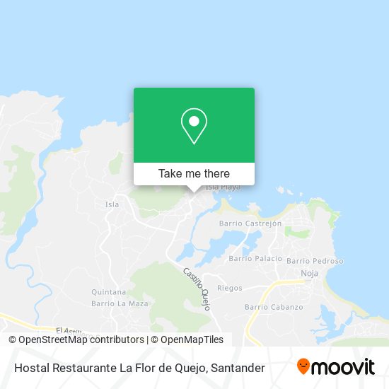 Hostal Restaurante La Flor de Quejo map
