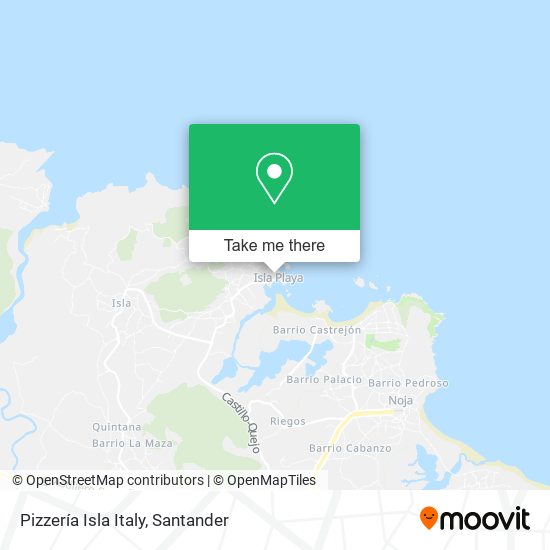 Pizzería Isla Italy map