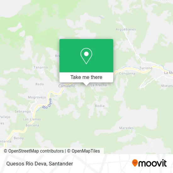 Quesos Rio Deva map