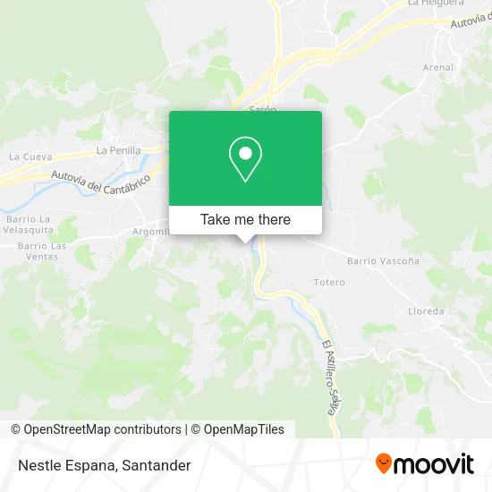 Nestle Espana map