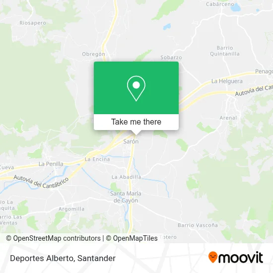 Deportes Alberto map