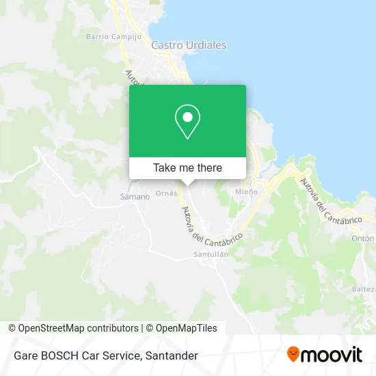 mapa Gare BOSCH Car Service