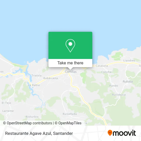 Restaurante Agave Azul map