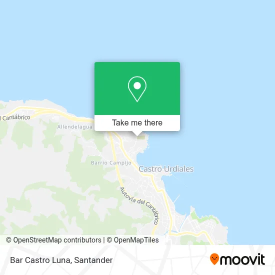 Bar Castro Luna map