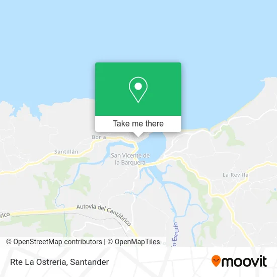 Rte La Ostreria map