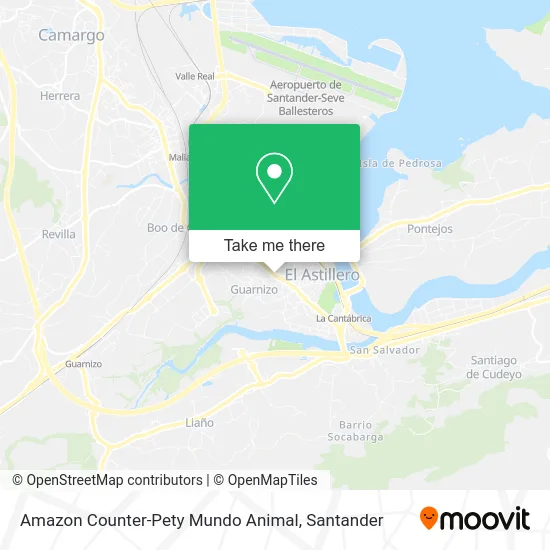 Amazon Counter-Pety Mundo Animal map