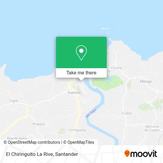 El Chiringuito La Rive map