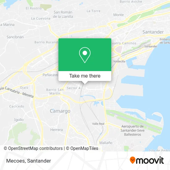 Mecoes map