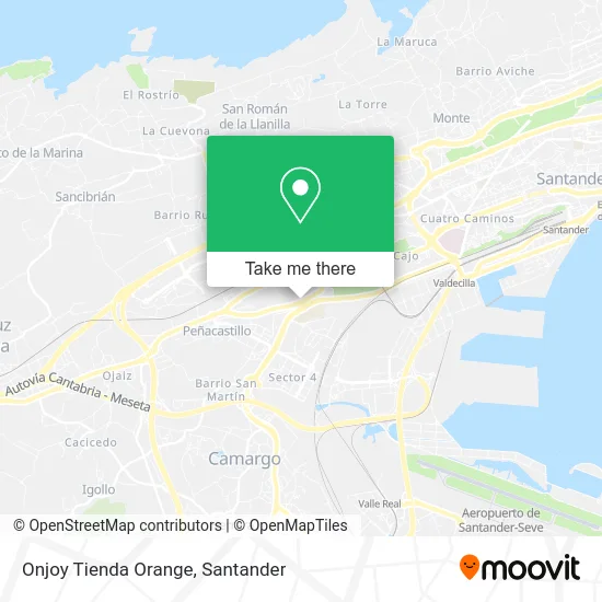 Onjoy Tienda Orange map