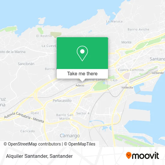 Alquiler Santander map