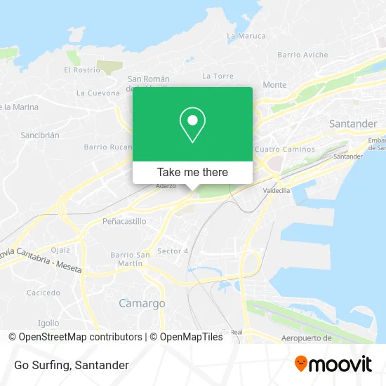 Go Surfing map