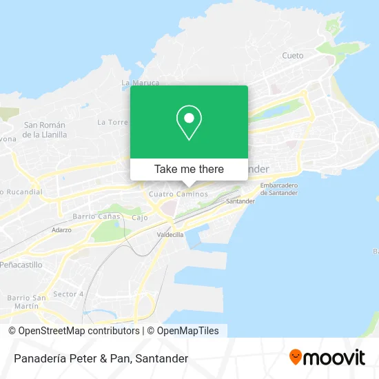 Panadería Peter & Pan map