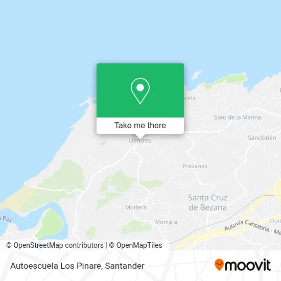 Autoescuela Los Pinare map