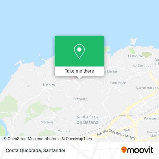Costa Quebrada map
