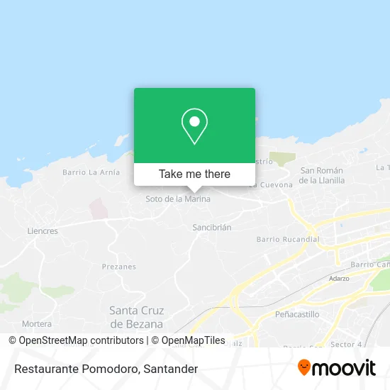 Restaurante Pomodoro map
