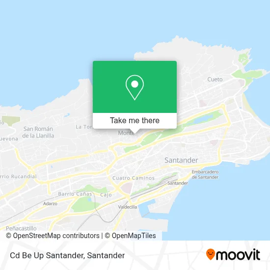 Cd Be Up Santander map