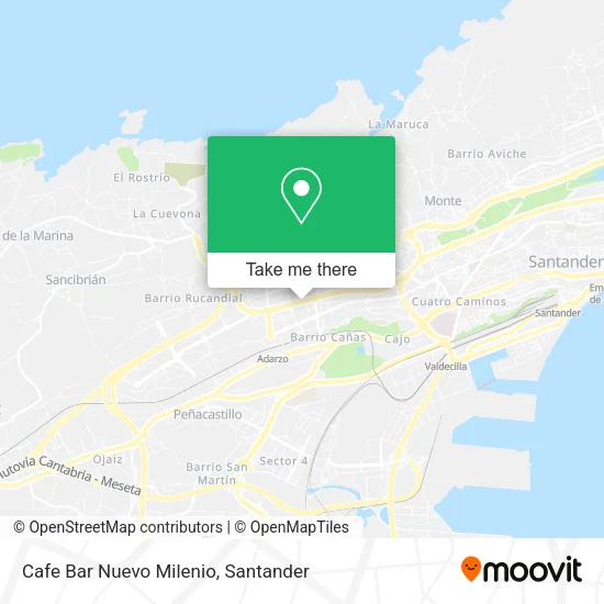 Cafe Bar Nuevo Milenio map