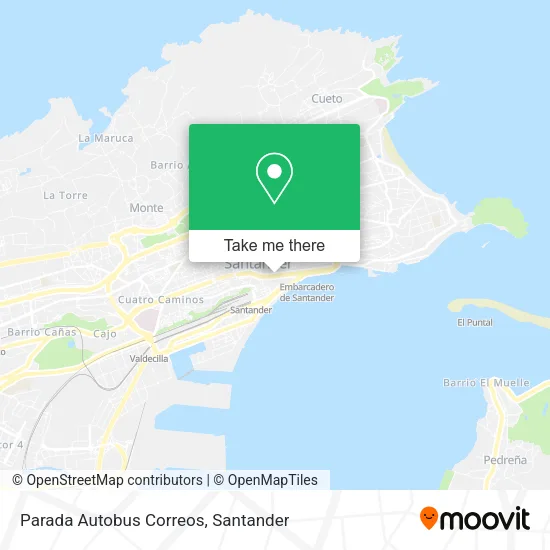 Parada Autobus Correos map