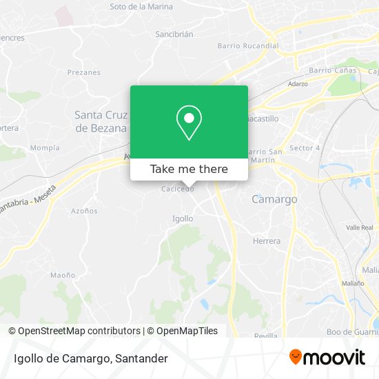 Igollo de Camargo map