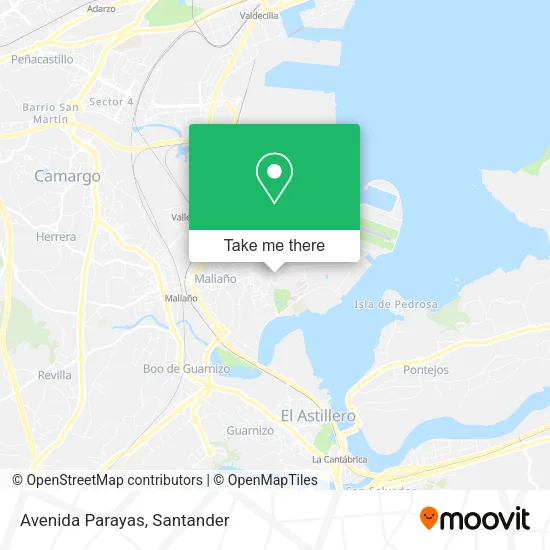 Avenida Parayas map