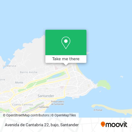 mapa Avenida de Cantabria 22, bajo