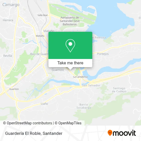 Guardería El Roble map