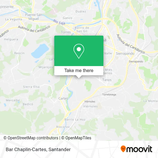 Bar Chaplin-Cartes map