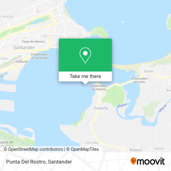 Punta Del Rostro map