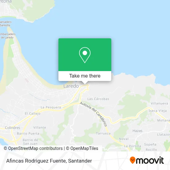 Afincas Rodriguez Fuente map