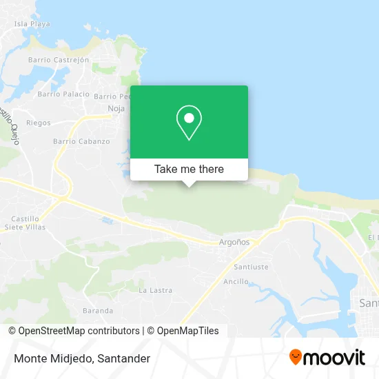 Monte Midjedo map