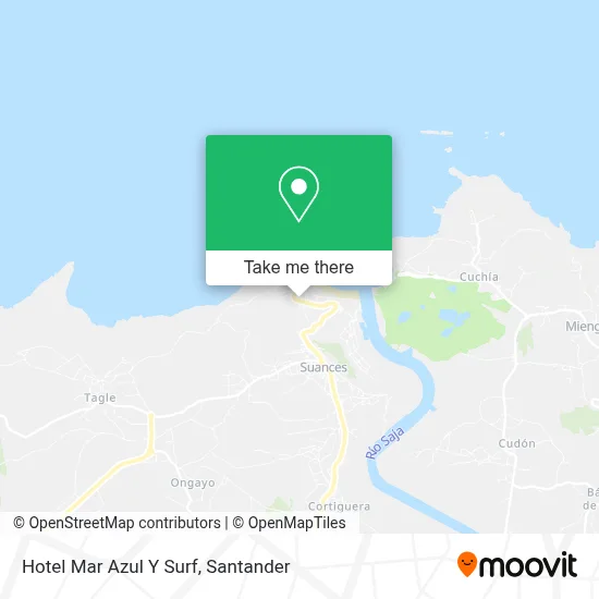 Hotel Mar Azul Y Surf map