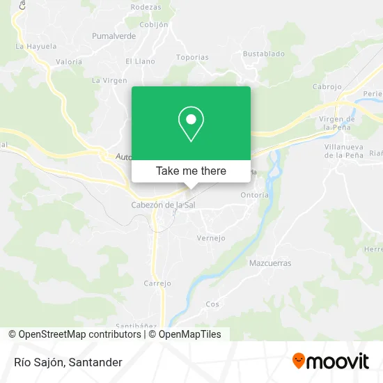 Río Sajón map