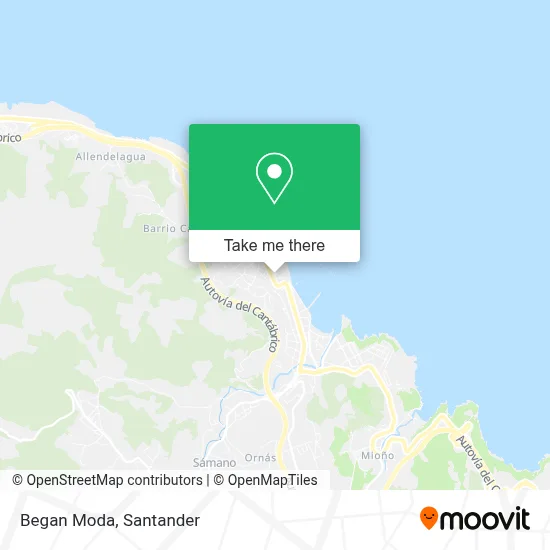 Began Moda map
